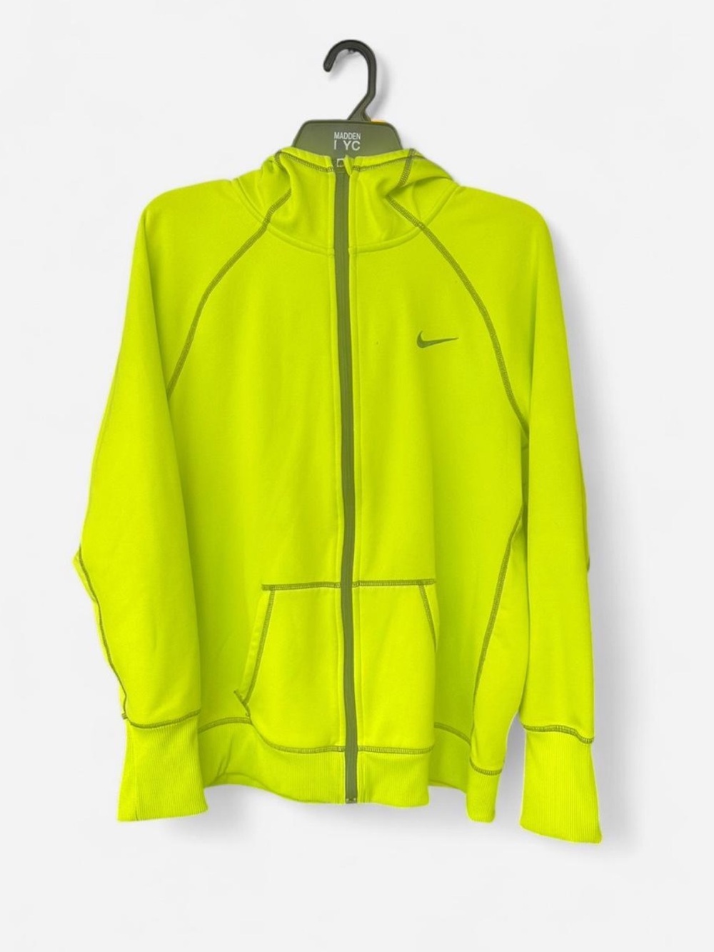 Nike Women's Neon yellow Full-Zip Hoodie Jacket
